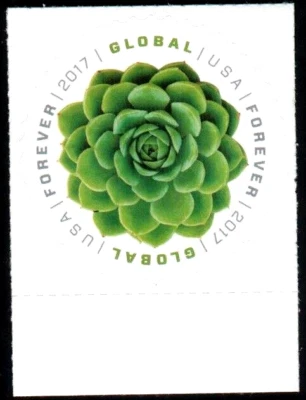 US NATURE 2017 SCOTT #5198 GREEN SUCCULENTS EDIBLES ONE GLOBAL FOREVER MVF STAMP - Image 1 of 3