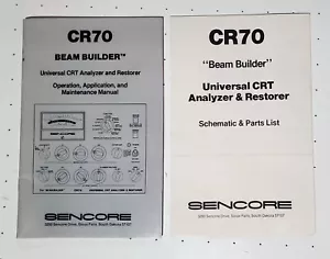 Sencore CR70 Beam Builder Manual w / parts list & schematic - Picture 1 of 1