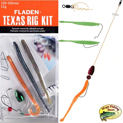 FLADEN Texas / Carolina Rig Kit -  Raubfisch Montage - Barsch Zander Hecht Set  - Bild 1 von 4