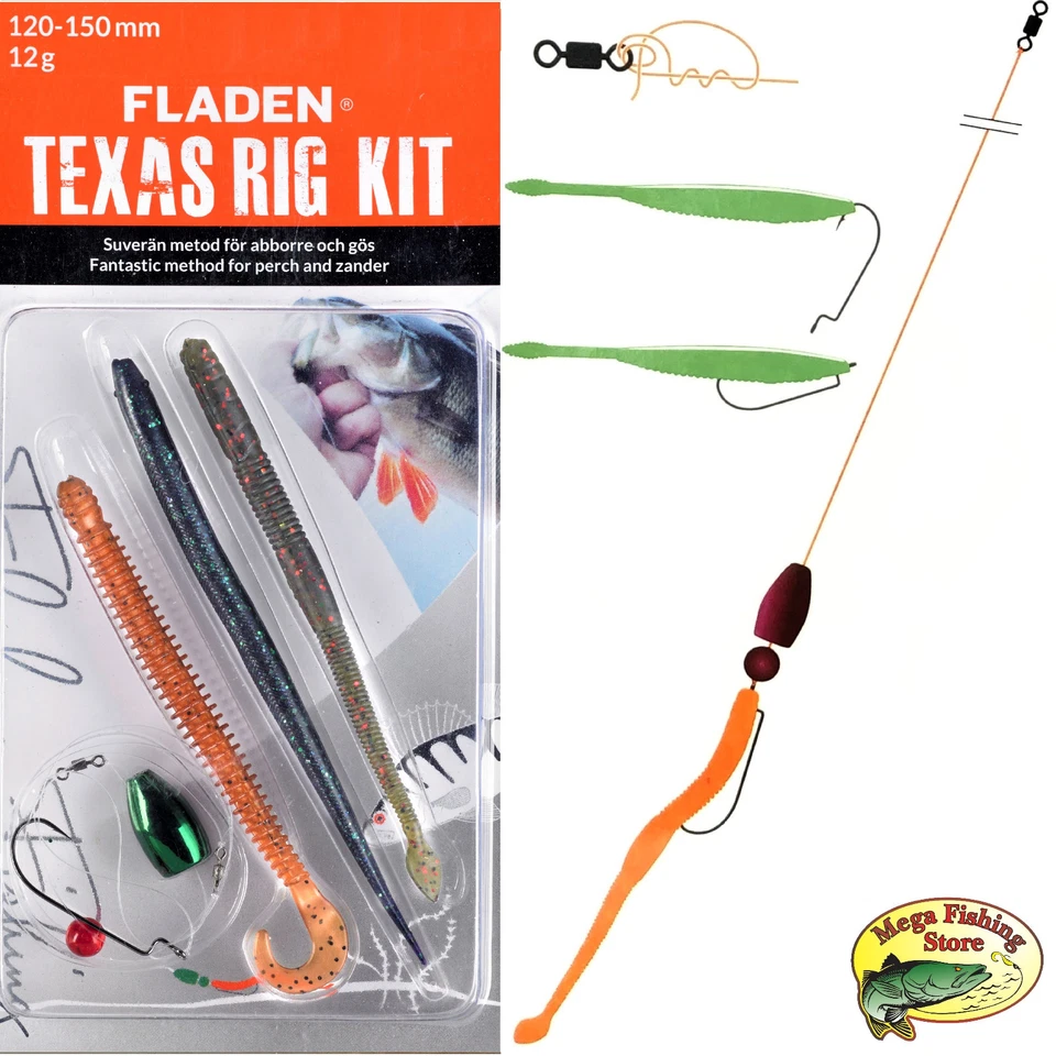 FLADEN Texas / Carolina Rig Kit -  Raubfisch Montage - Barsch Zander Hecht Set  - Bild 1 von 4