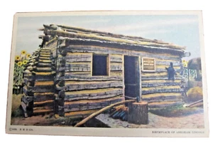CHICAGO WORLD'S FAIR POSTCARD Abraham Lincoln Birthplace 1933 No 126 - Picture 1 of 2
