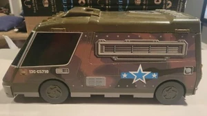 VTG 1991 Galoob Micro Machines Super Van City Army Camo Playset Used Fold Out - Picture 1 of 15