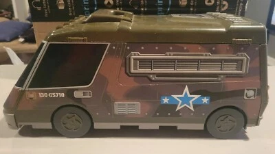 VTG 1991 Galoob Micro Machines Super Van City Army Camo Playset Used Fold Out - Image 1 of 4