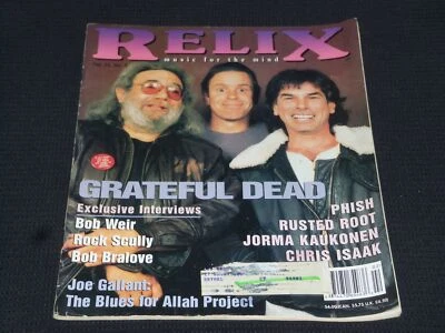 1996 APRIL RELIX MAGAZINE - GREATFUL DEAD NICE MUSIC ISSUE - L 20405 - Image 1 of 2