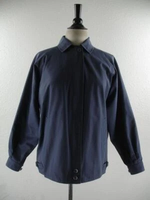 Mujer 12R De Colección Burberry Blusa Chaqueta Bomber Nova Check Forro Azul Cremallera Completa Foto 1 de 4