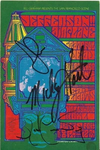 Grateful Dead, Big Brother, Jefferson Airplane Hand Bill BG081-HB * Signed  - Picture 1 of 3