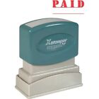 Xstamper Paid Ink Stamp, 1/2"X1-5/8" , Red Ink (Xst1221)
