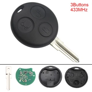 433MHz 3 Buttons Keyless Uncut Flip Remote Key Fob fit for Mercedes Benz Fortwo - Bild 1 von 10