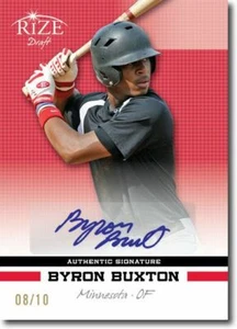 BYRON BUXTON 2012 Rize Rookie Autograph RED Auto RC #/10 - Picture 1 of 2