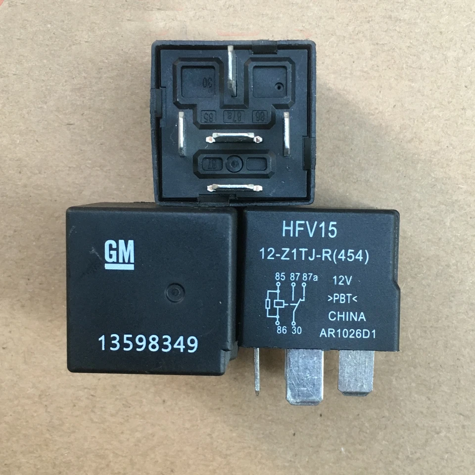 GM 13598349 Automotive Relay 4 Pins Fit For GM Buick Chevrolet HFV15-12-Z1TJ-R - Image 1 of 1