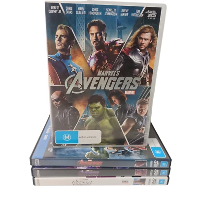 Avengers (4) DVD Bundle Lot Action Adventure Crime Fantasy Superhero Marvel Kids - Image 1 of 4