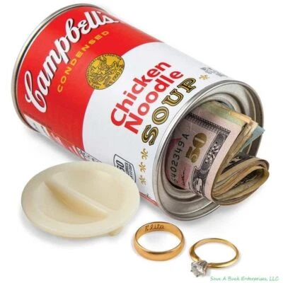 BIGMOUTHINC Campbell’s ® Chicken Noodle Soup - Decoy Security Bank Safe - cash jewelry