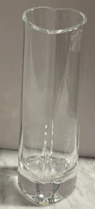 Orrefors  Signed  My Heart Crystal Vase By Lars Hellsten 8.5” Sweden - Picture 1 of 10