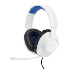 JBL Quantum 100P Console Gaming Headset - PS5 3D Audio, Detachable Mic- White