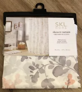 SKL Home 70”x72” Greenhouse Leaves Fabric Shower Curtain NEW - Picture 1 of 4
