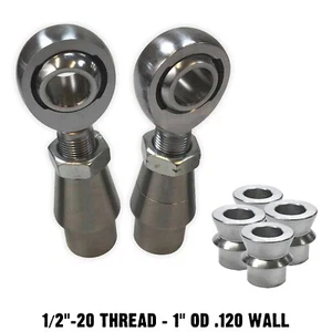 Panhard Rod End Fab Kit 1/2" Chromoly Heim Joint High Angle Spacers 1" .120 Wall - Picture 1 of 12