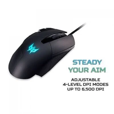 Acer Predator Cestus 315 Gaming Mouse Optical USB-A 6500 DPI 8 Buttons Wheel - Image 1 of 4