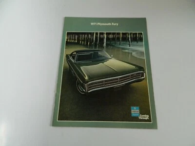 Folleto de ventas de Plymouth Fury 1971 en Estados Unidos para Sport Fury GT I II III Foto 1 de 3