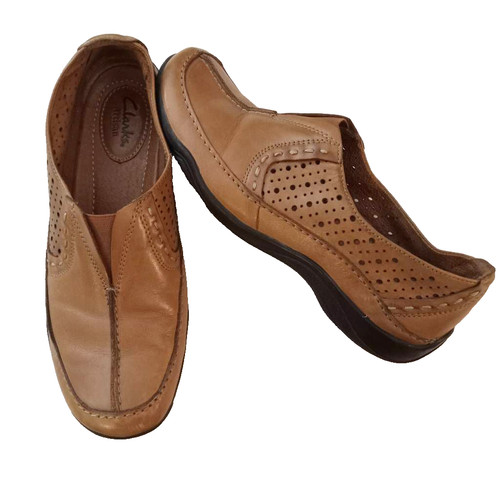 Mocassini Clarks Artisan Donna 6 M Marroni Pelle Scarpe Slip On Kessa 63853