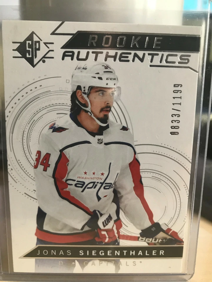 2018-19 Jonas Siegenthaler UD SP Rookie Authentics /1199 Washington Capitals - Image 1 of 1