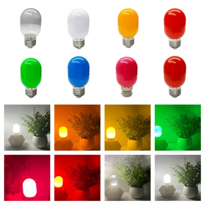 MultiColor T45 LED Bulb E27 B22 2W  Light Lamps For Party Festival Xmas Decor oq - Image 1 of 4