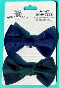 Little Boys Bee & Willow Set of 2 Navy BOW TIES~NWT-Easter/Wedding Outfit! - Picture 1 of 1