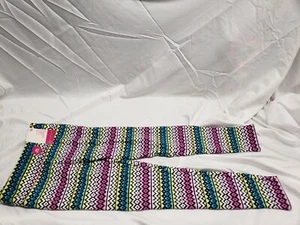 NWT! SO Cozy Lined Leggings ~ Size L, New, Pink Blue Yellow - Picture 1 of 4