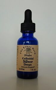 Colloidal Silver (Nano) Drops 1 oz. - 10 ppm -The Elder Herb Shoppe