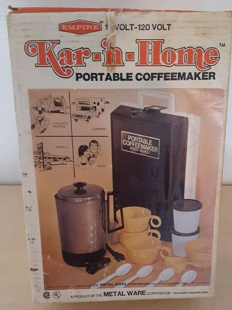 Vintage Kar 'n Home PORTABLE COFFEE 
