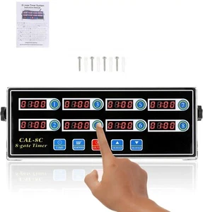 BEAMNOVA 8-Channel Digital Kitchen Timer Commercial Cooking Fryer Reminder Lo... - Picture 1 of 8