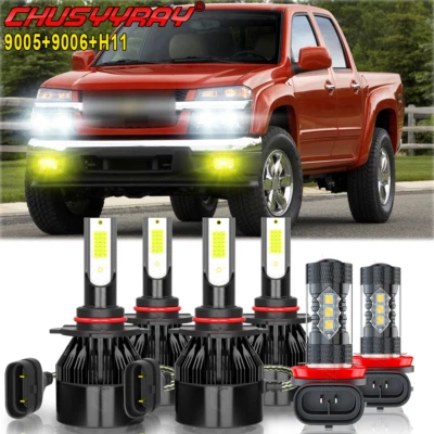 Faros LED altos bajos antiniebla*6 para CHEVY Colorado 2004-2006 2007 2008 Foto 1 de 4