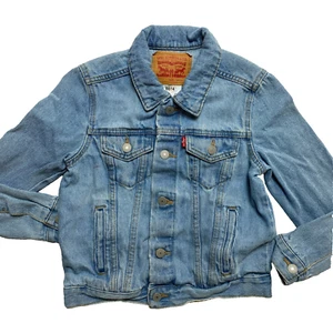 Levi's Jean Jacket Kids S Blue Denim Trucker Light Washed - Picture 1 of 10