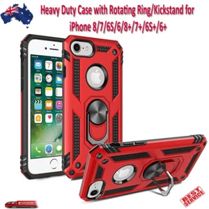 Heavy Duty Case with 360° Rotating Ring Kickstand iPhone 8 7 6S 6 8+ 7+ 6S+ 6+ - Bild 1 von 17
