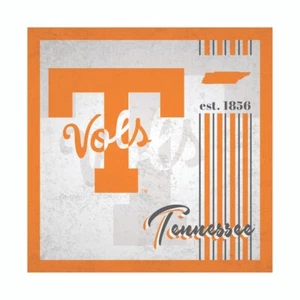 Tennessee Volunteers NCAA Fan Creations Vintage 10" x 10" Album Design Wood Sign - Picture 1 of 1