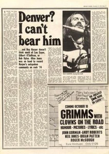 Roy Harper Denver? I Can't Bear Him MM4 Interview 1974 - Imagen 1 de 1