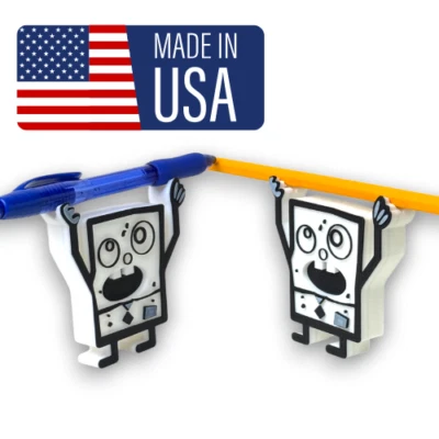 3D Printed “Doodle Bob” Pencil Holder –  Pen & Pencil Stand, PACK of 2 - Image 1 of 4