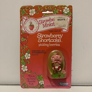 Strawberryland Miniatures Strawberry Shortcake Picking Berries Kenner 1982