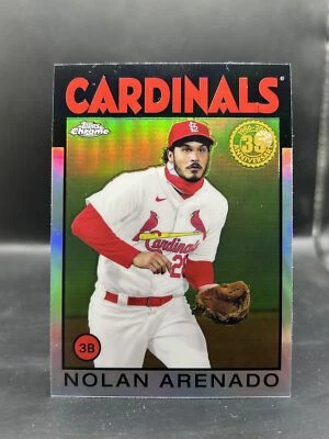 2021 Topps Chrome #86BC-5 Nolan Arenado 1986 Topps Baseball 35th Anniversary - Image 1 of 2