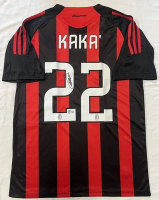 Camiseta Adidas autografiada firmada por Ricardo Kaká AC Milan Beckett certificado de autenticidad Foto 1 de 4