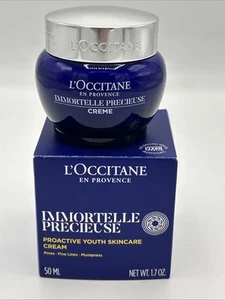 L'Occitane Immortelle Precious Crema Giovanile Proattiva 1,7 oz Linee Fine Plumpness - Foto 1 di 6
