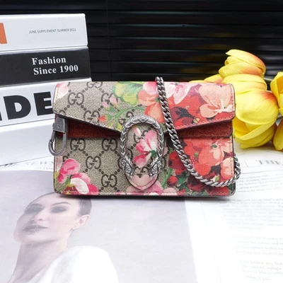 Bolso de Hombro Gucci Dionysus Marrón Lona Recubierta Usado Foto 1 de 4