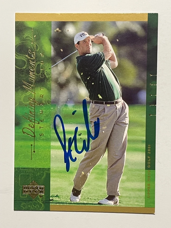 STEWART CINK Signed Card Golf PGA TOUR - Image 1 of 1