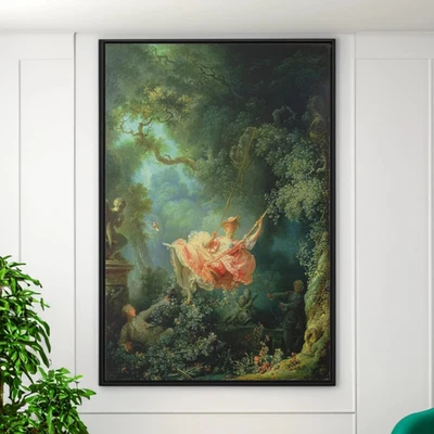 Fragonard The Swing Canvas/Poster Wall Art - French Painting Print - Image 1 of 2