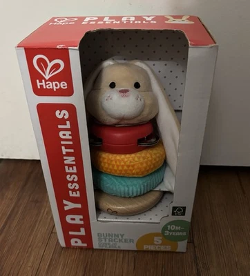 Apilador Hape Bunny STEM apilable y juguete de aprendizaje para niños pequeños 10+ meses Foto 1 de 4