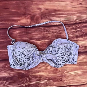 Jessica Simpson Bandana-Druck lila Schwimmen Bikini Oberteil Damen Größe Large - Bild 1 von 6
