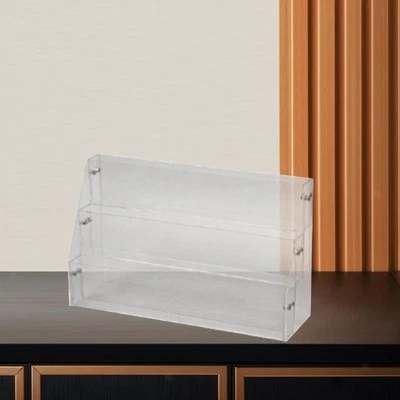 Acrylic Display Stand Rack Shelves Display Riser for Badges Mini Dolls Toys - Image 1 of 4