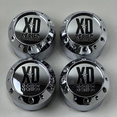 XD Series 464K106 905K106 Chrome Wheel Center Caps 5/ 6Lug XD779 XD795 Set of 4 - Image 1 of 4
