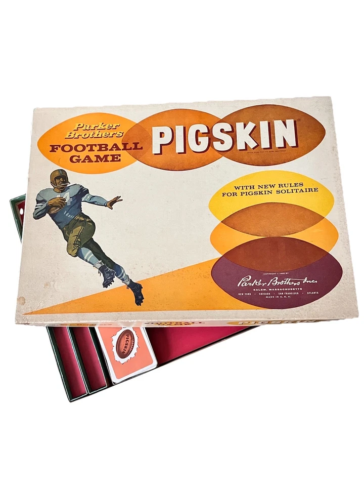 Vintage Game Football Boys PARKER BROTHERS PIGSKIN FOOTBALL GAME Solitaire - Image 1 of 4