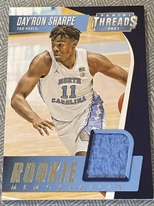 2021 Panini Chronicles Draft Picks #TRM-DS Day'Ron Sharpe Threads Rookie - Picture 1 of 2