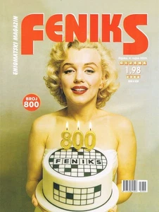 FENIKS #800 2025 CROATIAN CROSSWORDS MAGAZINE cover MARILYN MONROE - Imagen 1 de 1